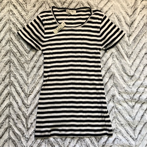 Madewell Tops - Madewell striped ribbed tee